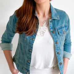 Mrs denim jacket with sparkly rhinestone letters with last name, Bridal Shower Engagement Gift, Bride to be