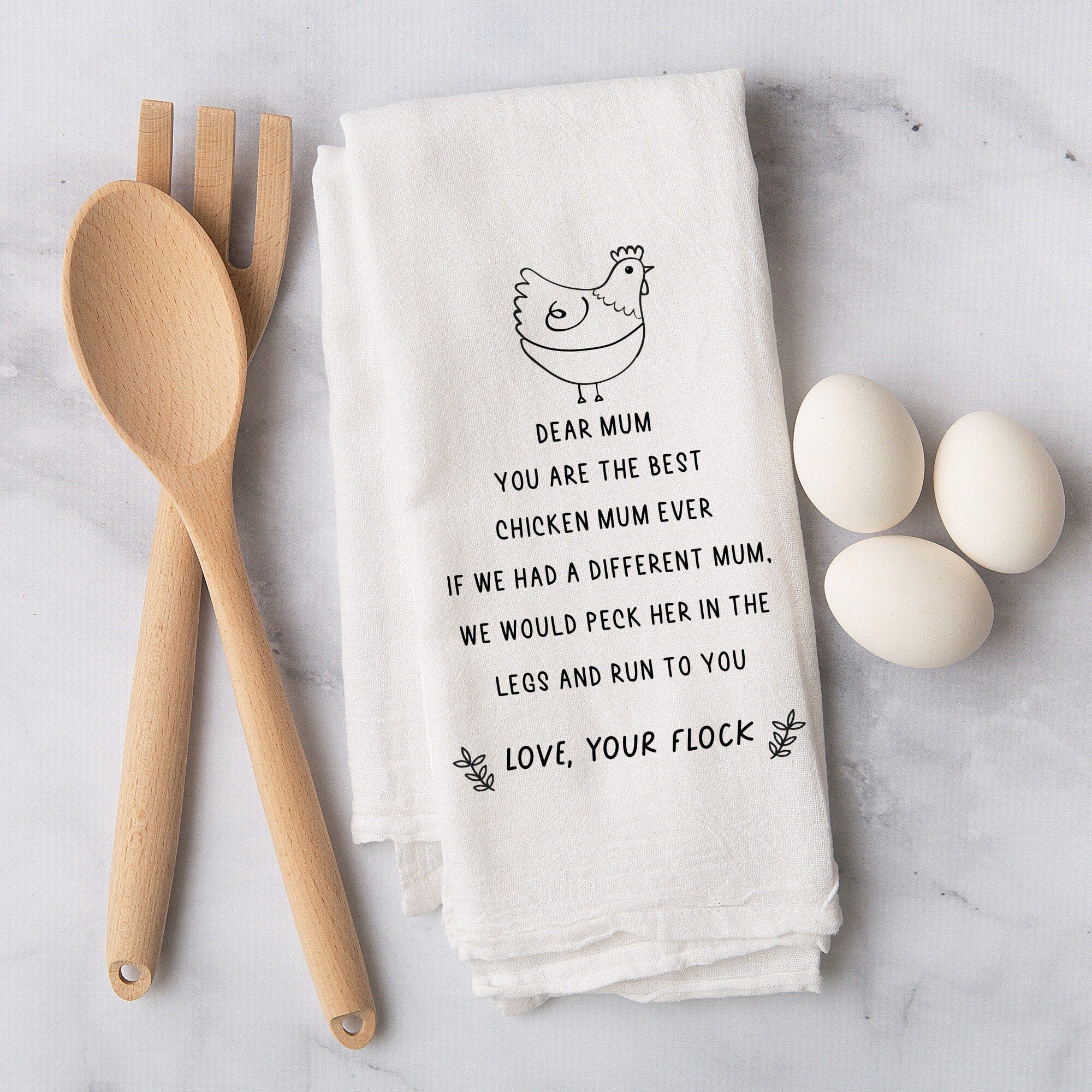 Mum Kitchen Tea Towel, Mother'S Day Gift For Mummy, Funny Birthday Christmas New Kitchen Housewarming