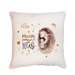 Mum sending you a hug cushion, Mother's Day Gift, Mom and baby, Mummy Birthday Gift