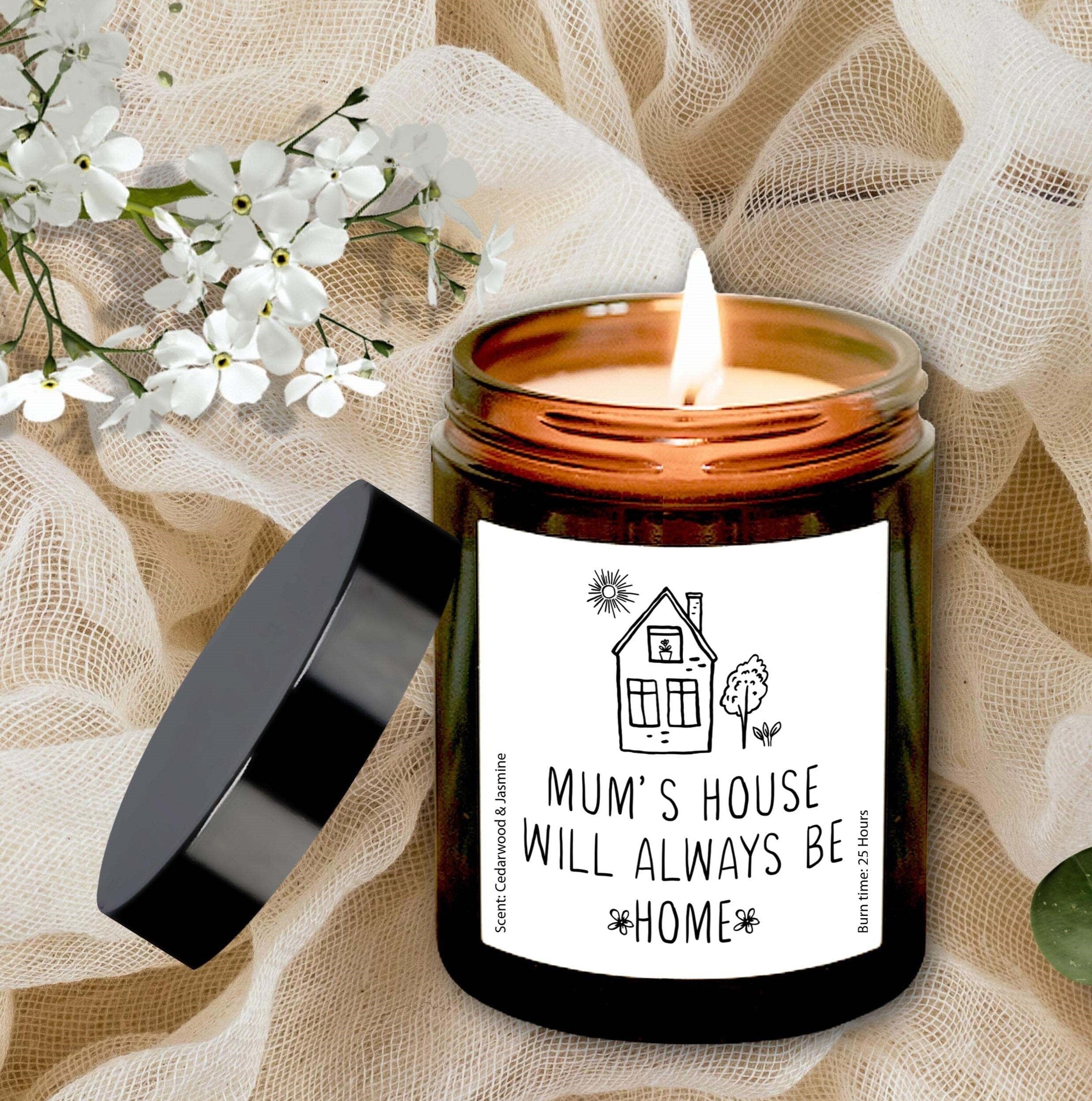 Mum's house will always be home candle, Mother's Day Christmas Birthday gift for mummy