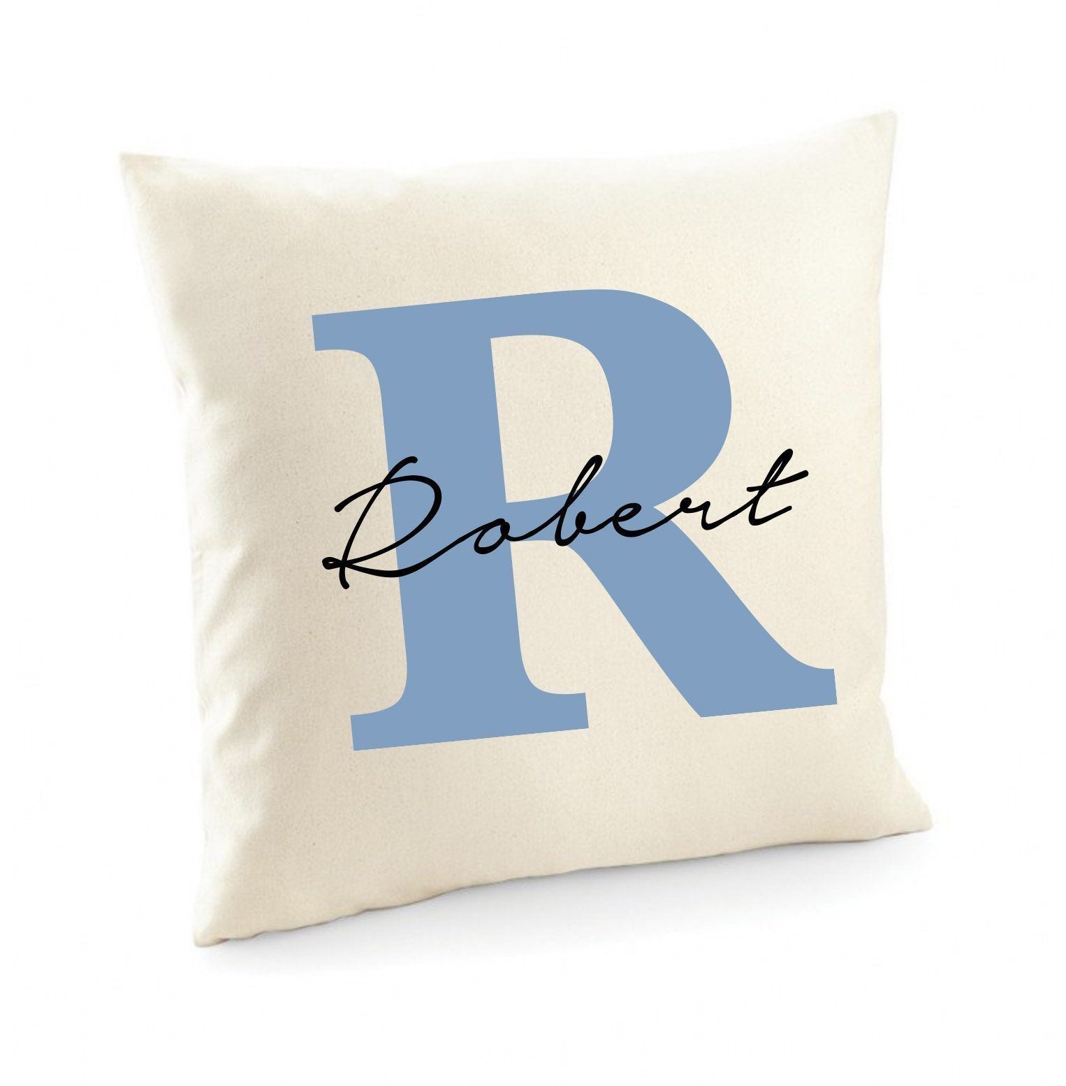 Name And Initial Cushion Cover, Gift For Couple, Unique Home Gift