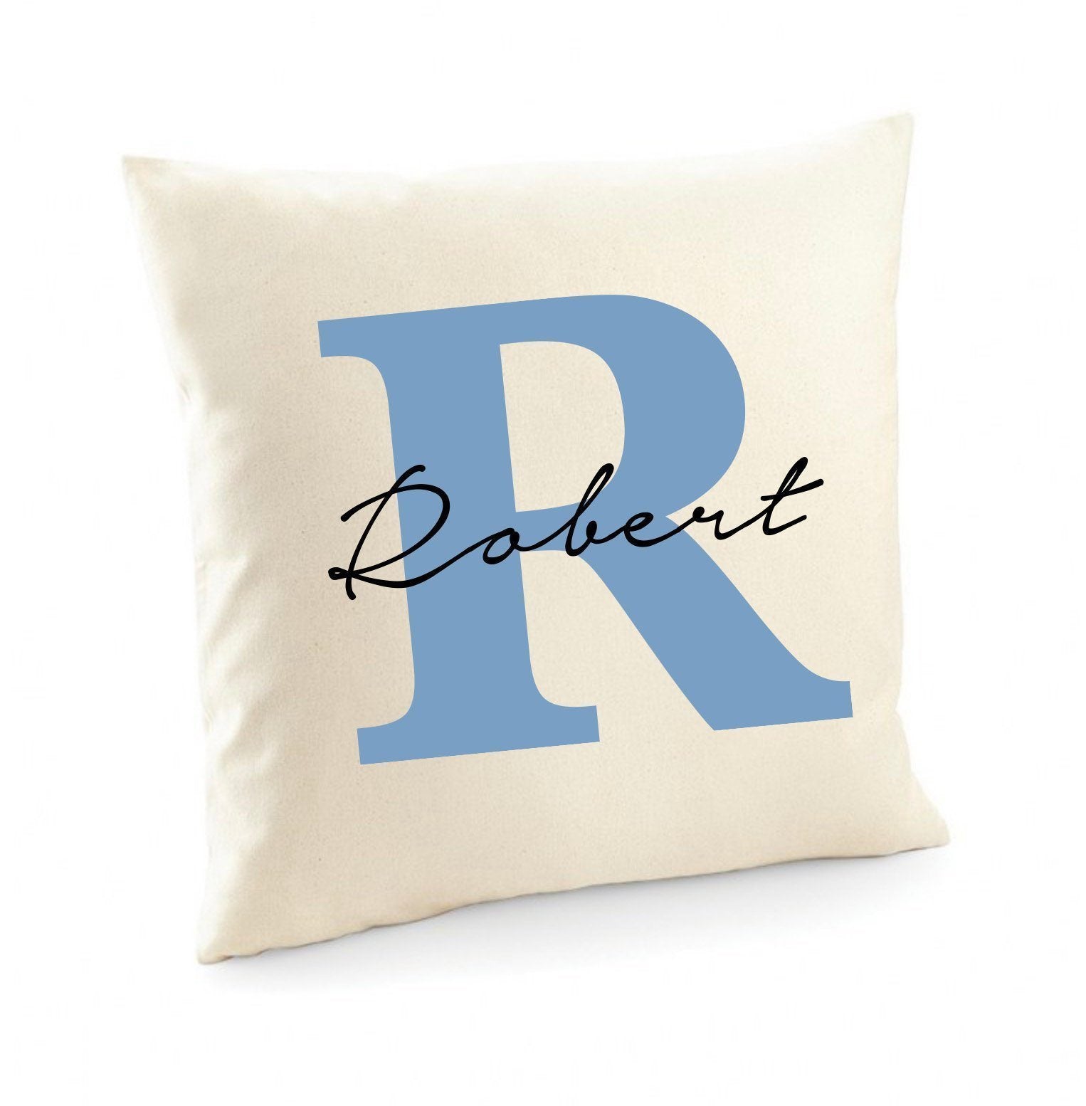 Name And Initial Cushion Cover, Unique Home Gift