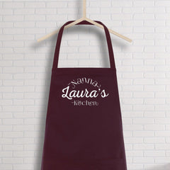 Nanna Kitchen Apron With Personalised Name, Gift For New Grandma