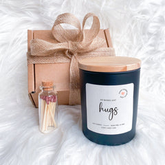 No words just hugs candle, Sending you hugs in candle, Thinking of you gifts Gift for friend