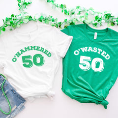 O'Hammered O'Wasted O'Tipsy O'Drunker T-shirt, Drunk shirts, St Patricks Day drinking tee, Irish gift