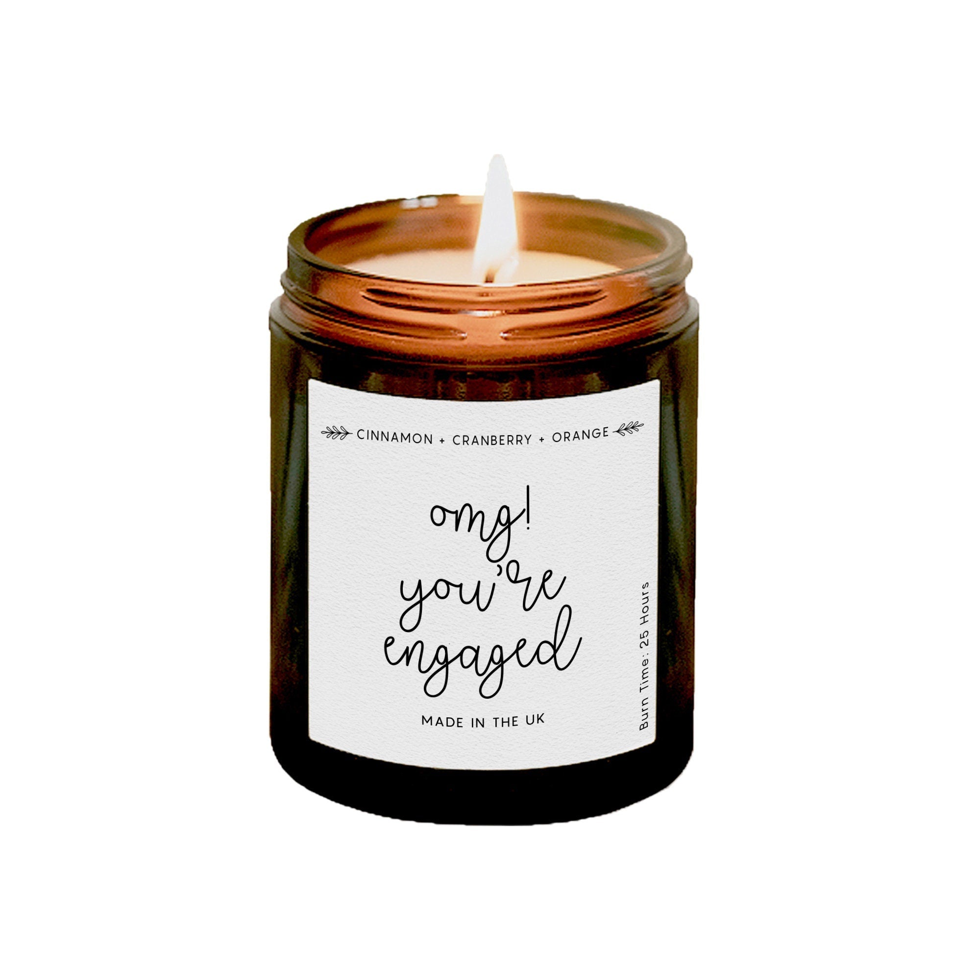 Omg! You'Re Engaged Candle, Engagement Gift, Mr Mrs Gift, Soy Wax Apothecary Candle
