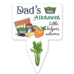 Personalised Allotment Sign, Gift for her him, Grandma's Mum's Dad's Vegetable Garden Marker Decor