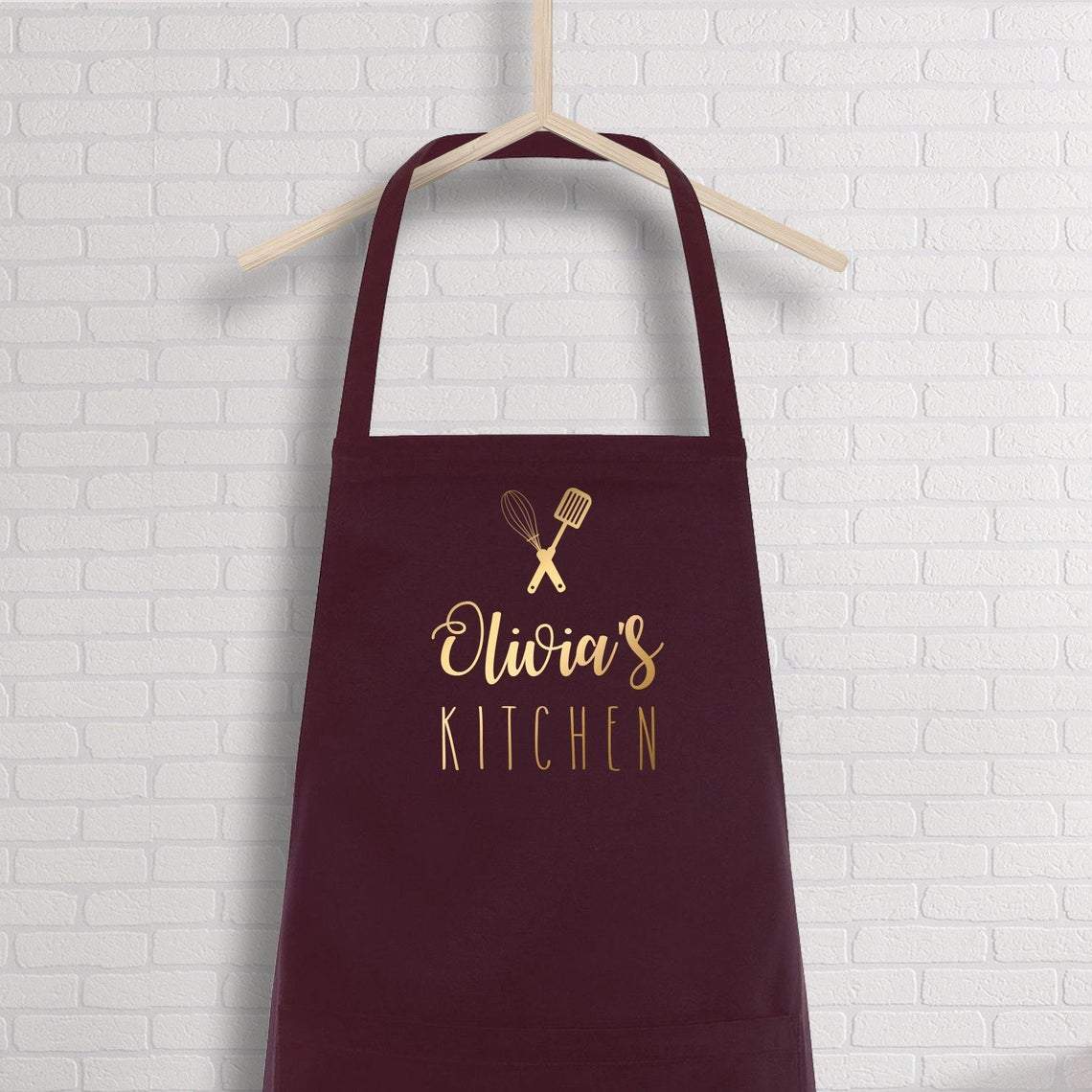 Personalised apron with name, Name kitchen apron, Housewarming Gift, Mother Gift