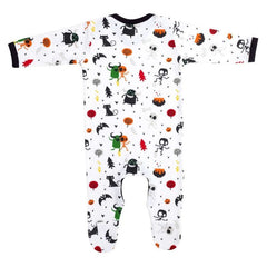 Personalised Baby First Halloween Romper Suit With Name Printed backside Boy or Girl