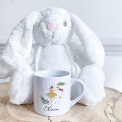 Personalised Ballet Christmas Kids Mug with child's name Gift For Girl or Boy