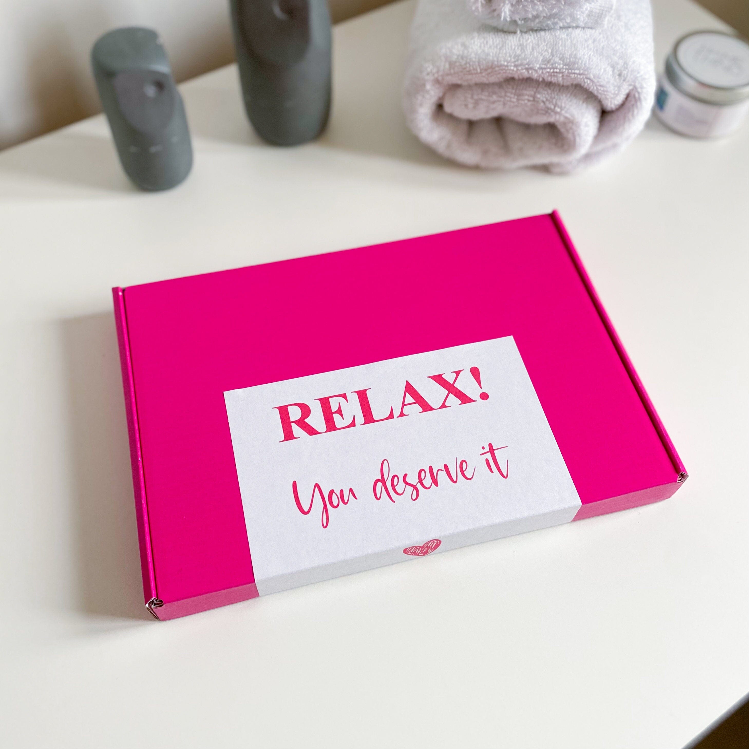 Personalised Birthday Pamper Spa Kit, Relaxation Letterbox Gift for Her, Birthday Hamper Hug in a Box Self-Care Package