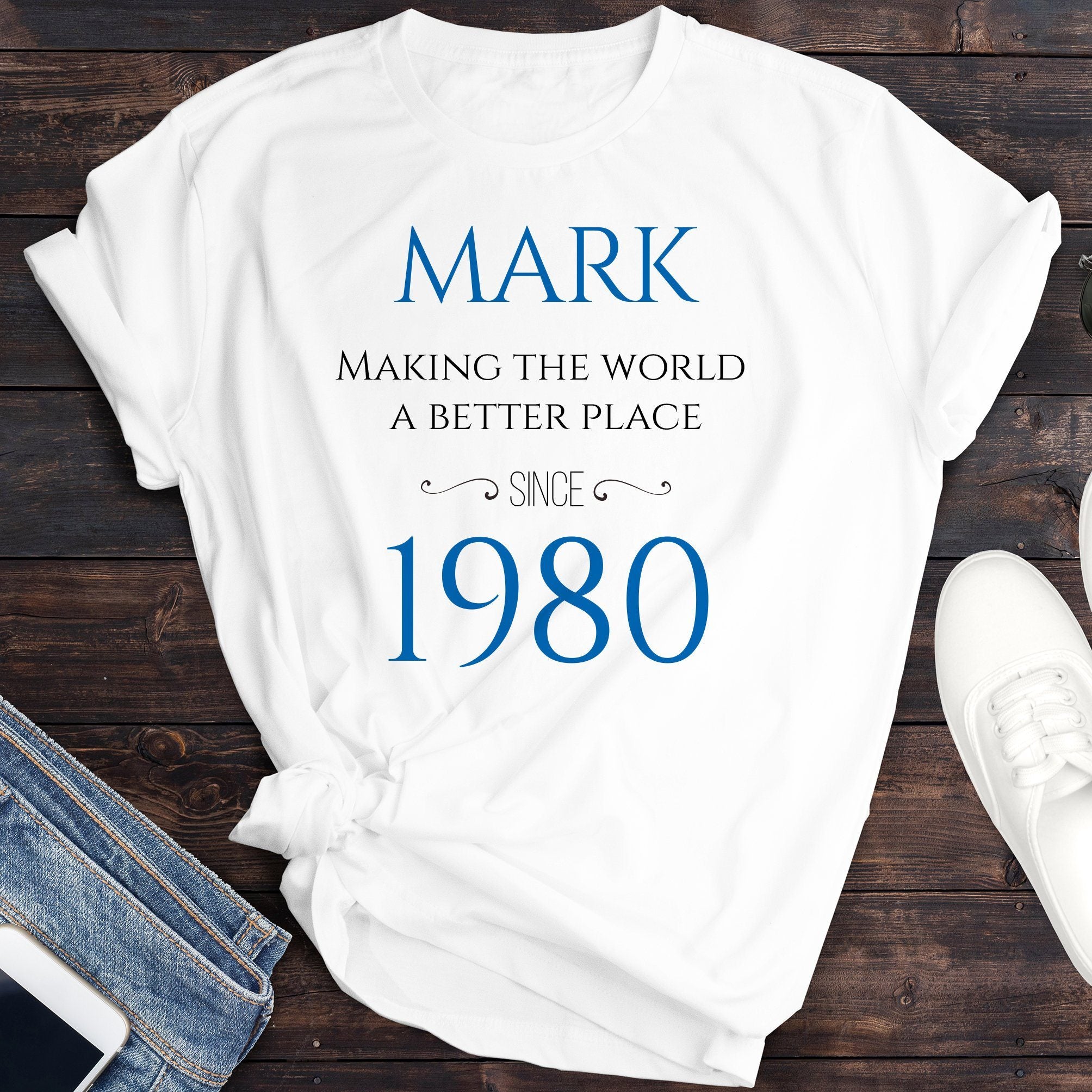 Personalised birthday t-shirt for her or him, UNISEX size, Gift for Her
