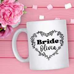 Personalised Bride Mug, Gift For The Bride, Bride To Be Mug, Engagement Gift