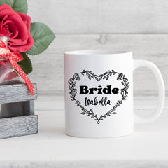 Personalised Bride Mug, Gift For The Bride, Bride To Be Mug, Engagement Gift