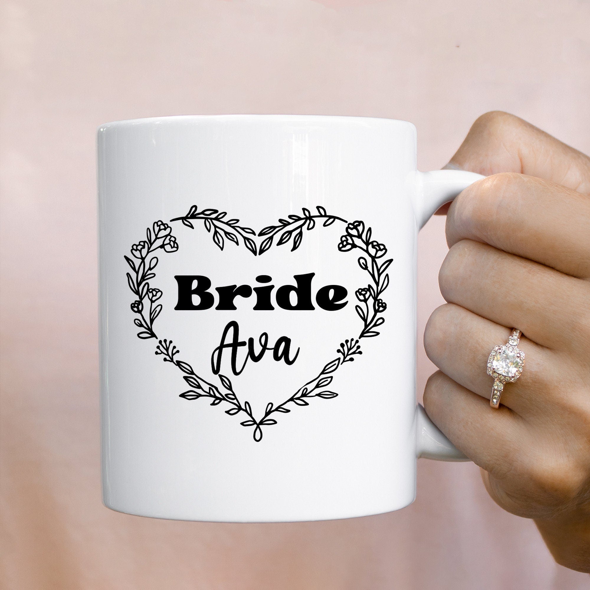 Personalised Bride Mug, Gift For The Bride, Bride To Be Mug, Engagement Gift