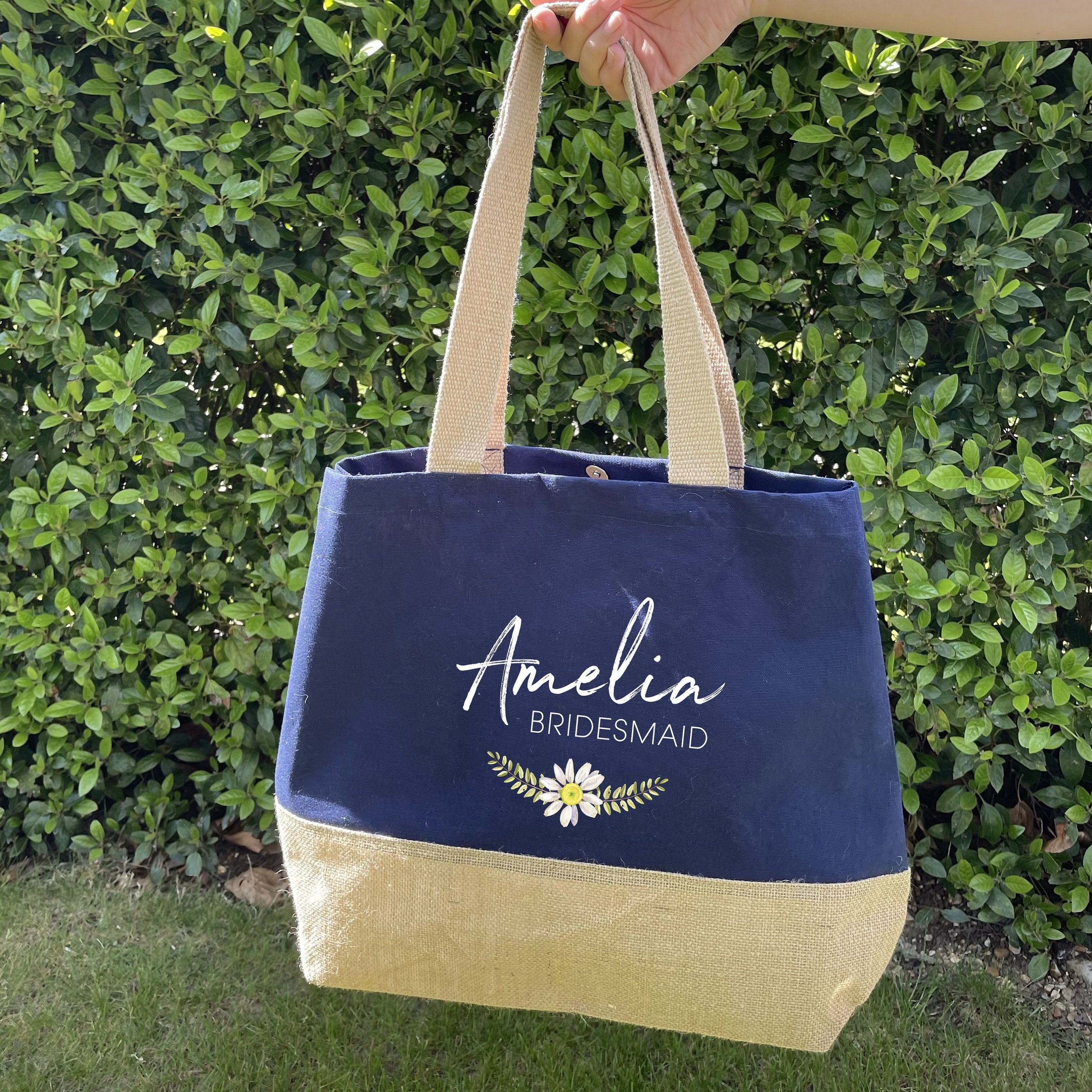 Personalised Bridesmaid Tote, Maid of Honour, Mother of the bride, Mother of the groom gift bags