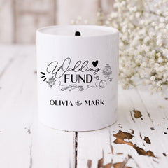 Personalised Christening money box with name PINK or BLUE Baptism decoration Blessing Baby Girl Boy