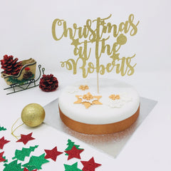 Personalised Christmas Cake Topper