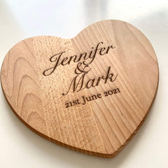 Personalised couple name engraved wooden chopping board, Cheese board, new home
