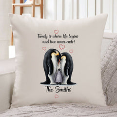 Personalised Cushion Cover, Gift for family, Family is Where life begins and love never ends