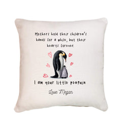 Personalised cushion for mum, Mother and daughter or son, Mother's Day Gift with your note