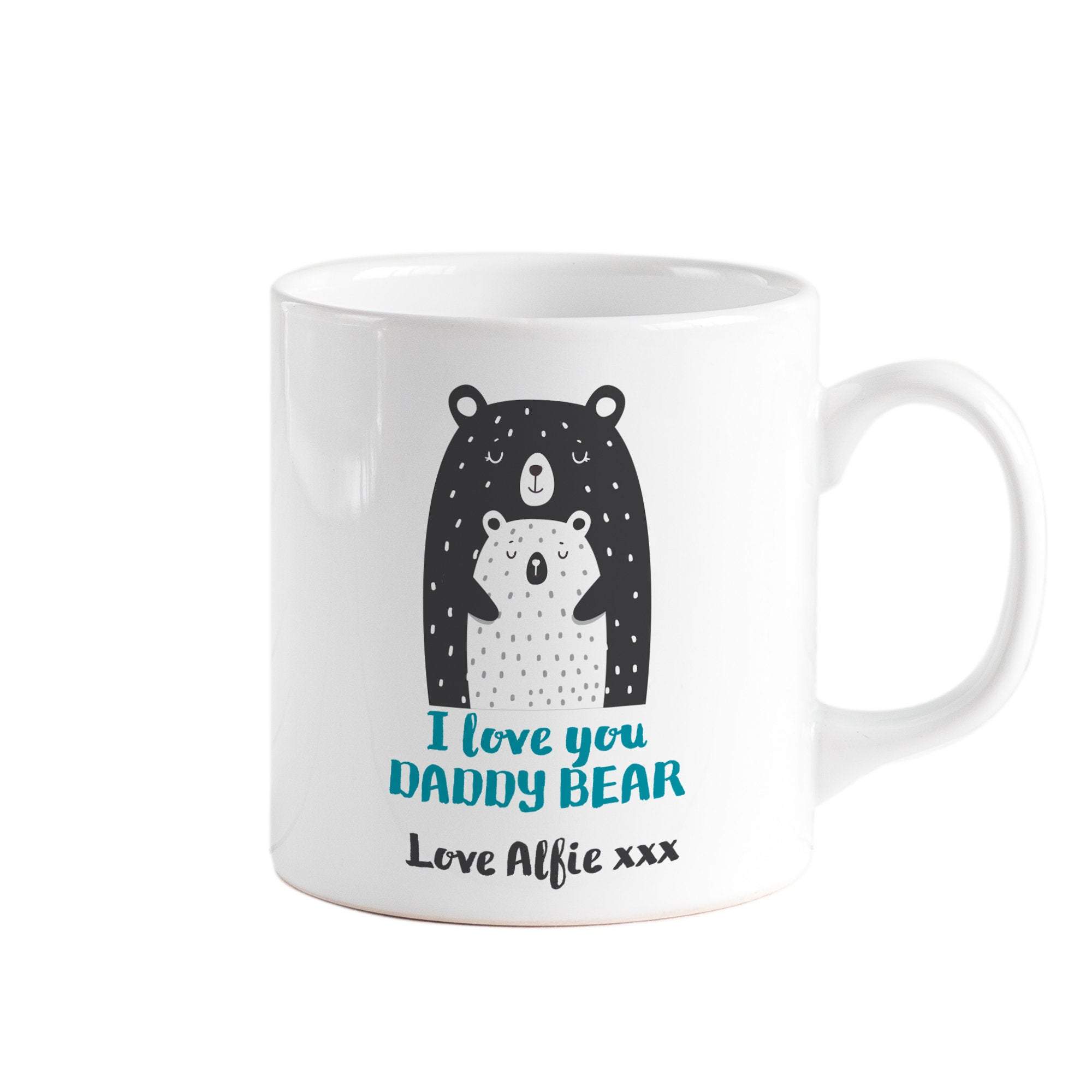 Personalised daddy bear mug, Gift for dad, Father's day present