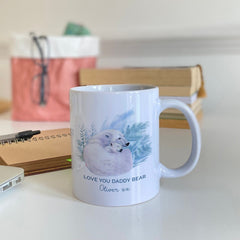 Personalised Daddy Bear Mug With Name, Gift For Dad, Father'S Day Gift Papa Dada Bear, First Fathers Day Present