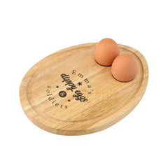 Personalised dippy egg board, Funny egg & soldiers board