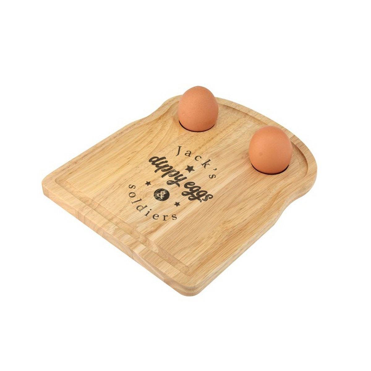 Personalised dippy egg board, Funny egg & soldiers board