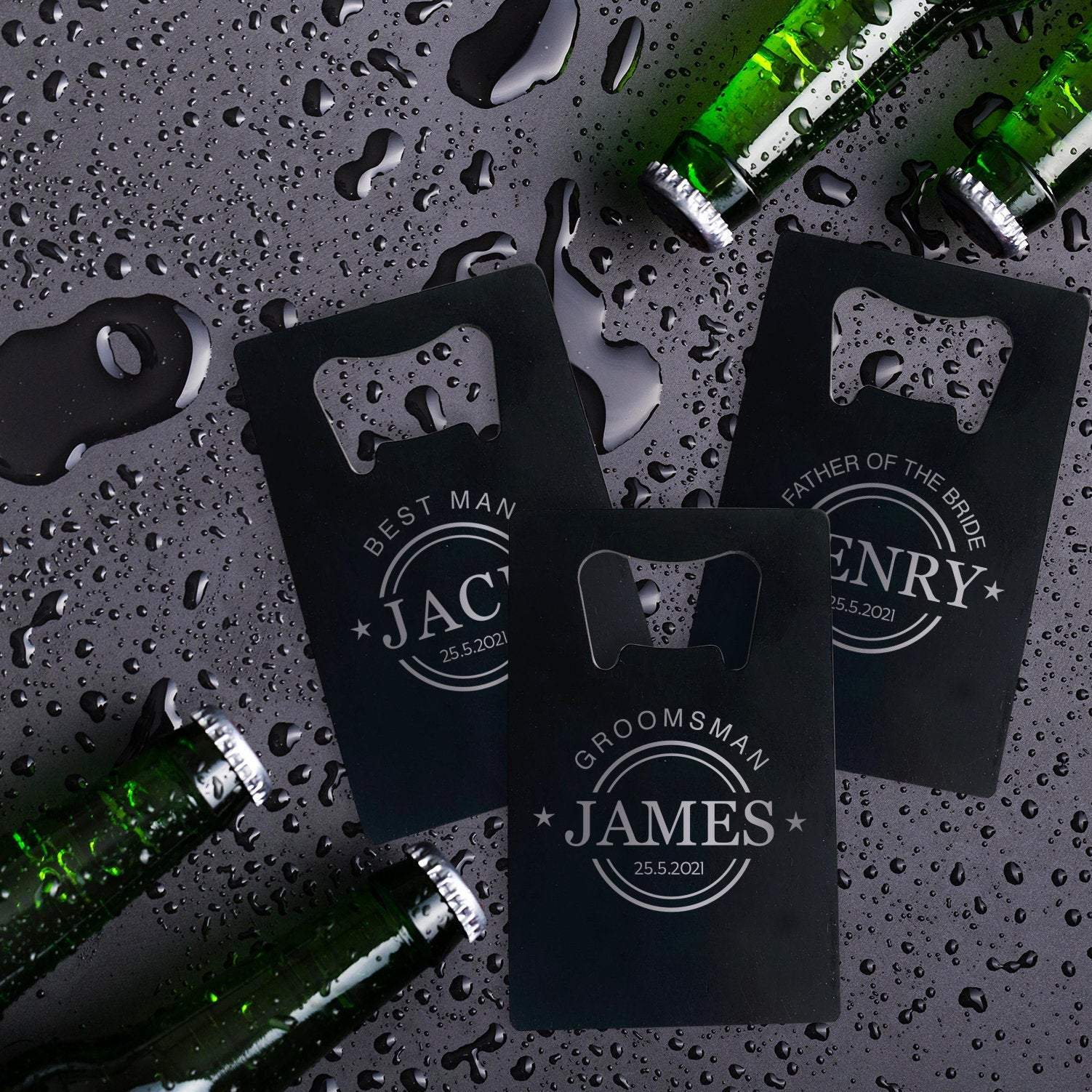 Personalised engraved bottle opener, Wedding Gift for Father of the Bride
