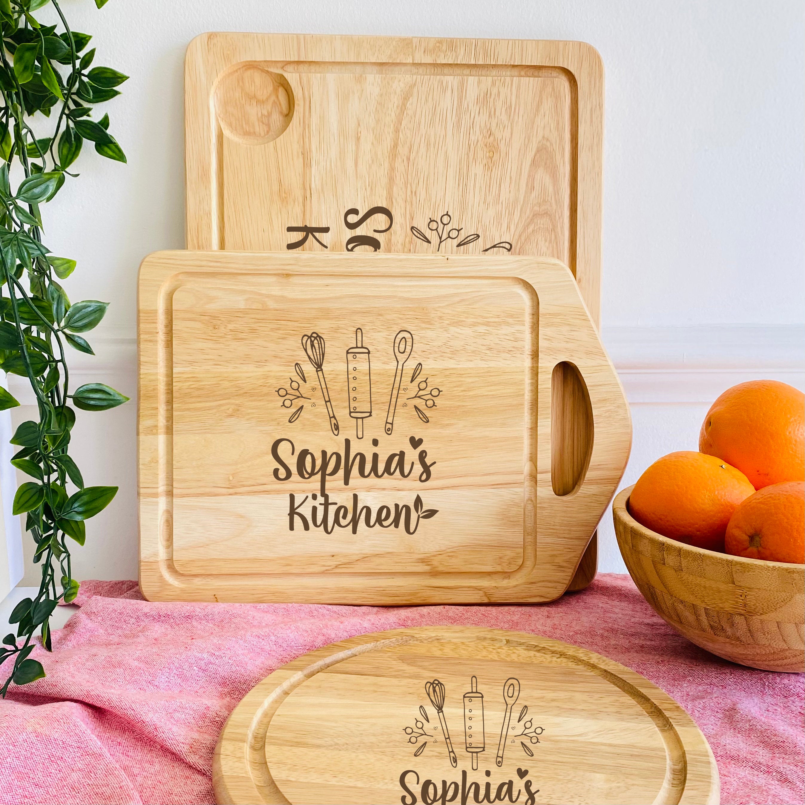 Personalised Engraved Wooden Chopping Board, Christmas Gift, Meat Board, Mother'S Day Father'S Day Birthday Present