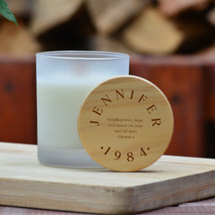 Personalised Engraving Birthday Candle and Gift Box, Gift for him, Gift for her, Mum Dad Grandparents Present