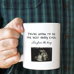 Personalised First Father's Day Gift From The Bump Mug, Baby Ultrasound Gift, 1St Father's Day Gift