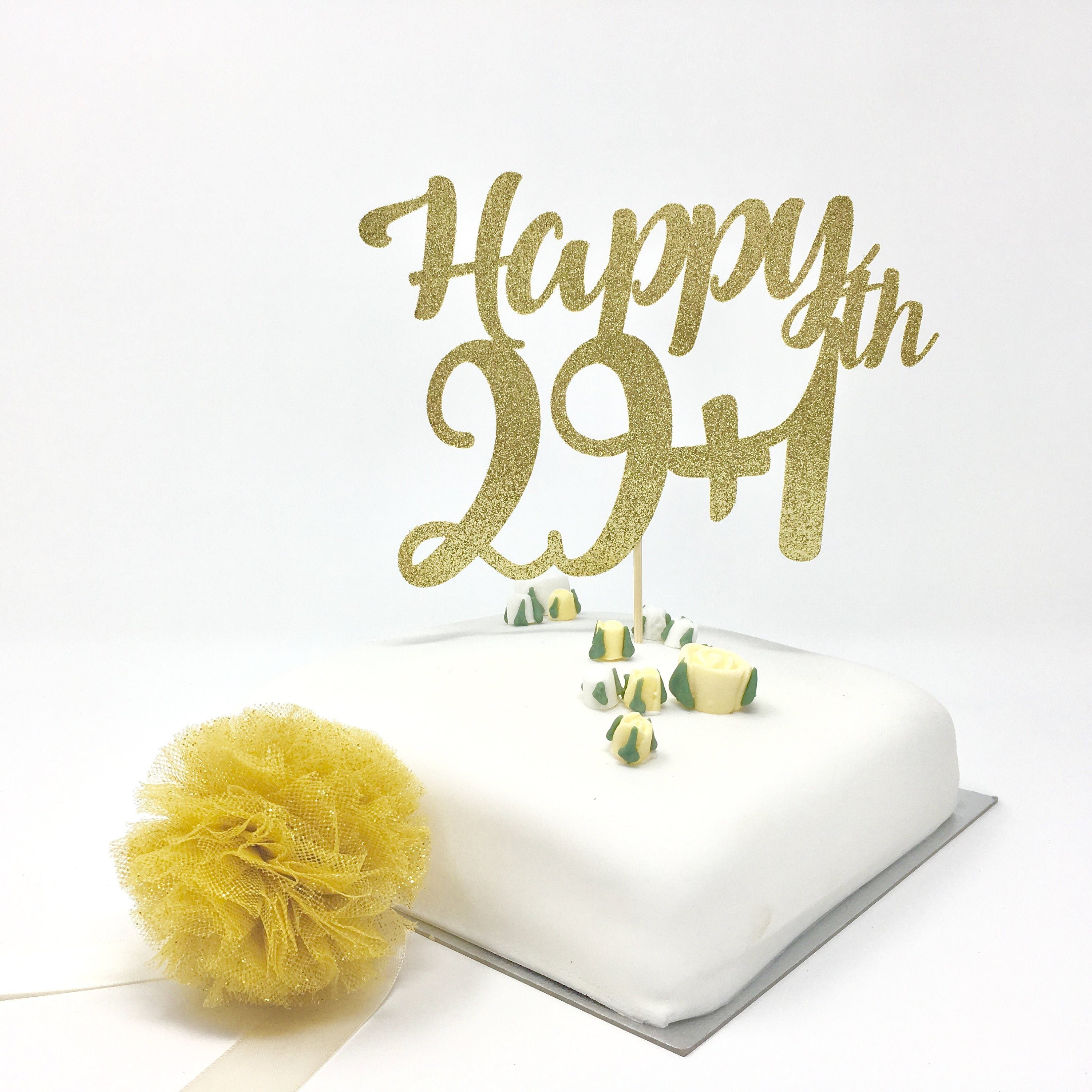 Personalised Funny 29+1 30th Birthday Cake Topper. Available For All Age