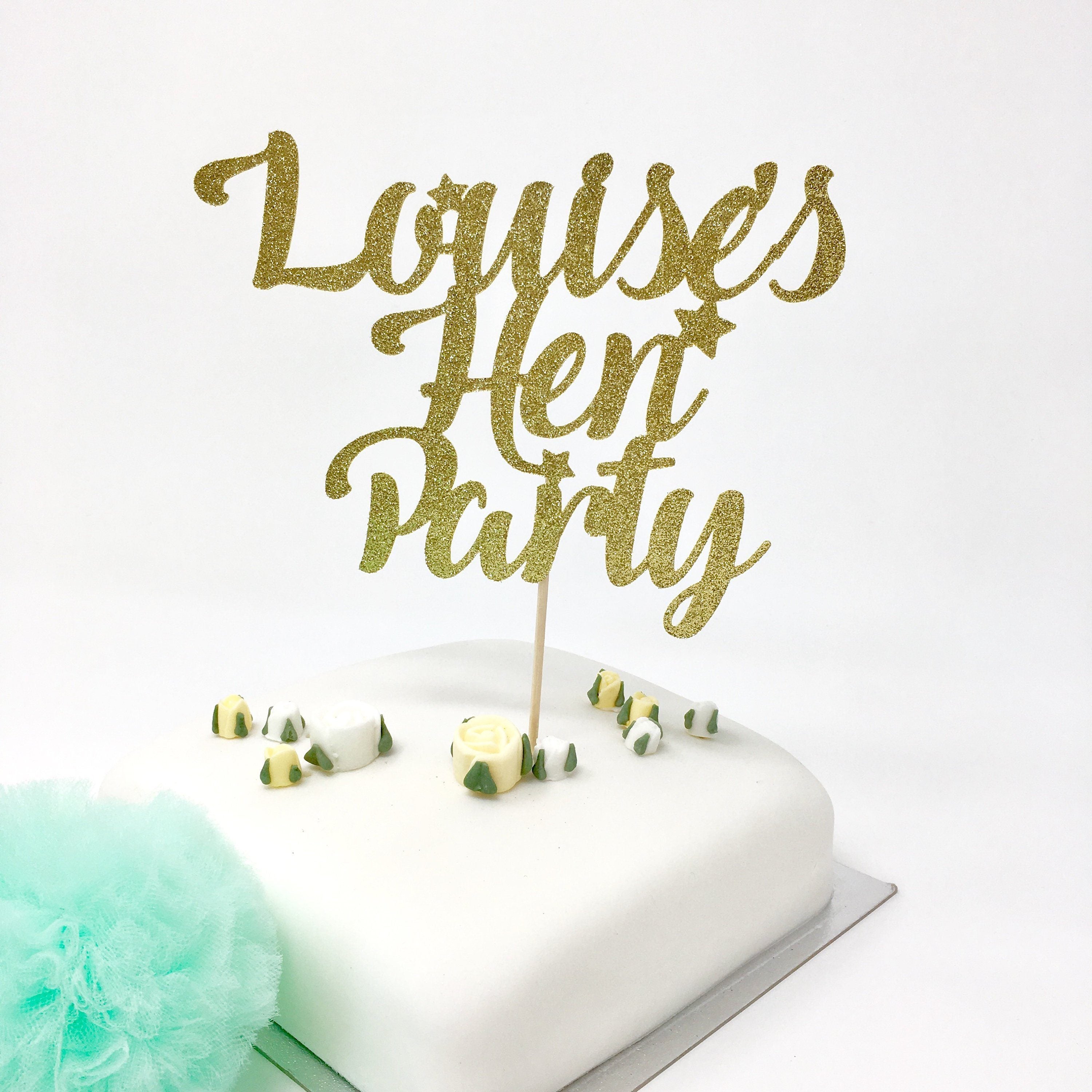 Personalised Hen Party Cake Topper with a Name