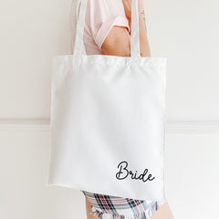 Personalised Hen Party Tote Bag, Bridesmaid Maid Of Honour Bride Flower Girl Gift Bags