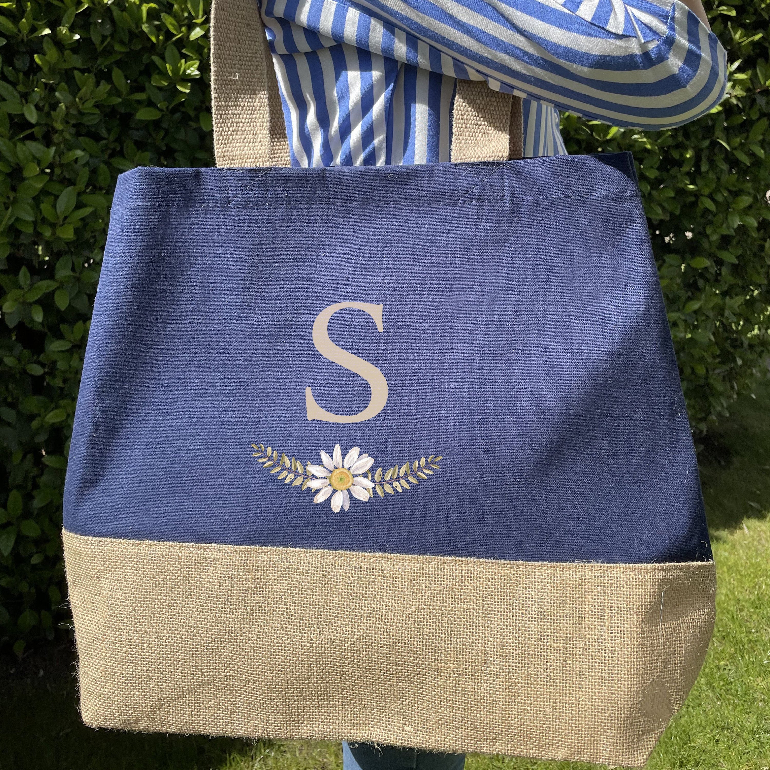 Personalised Initial tote bag, Gift for her, Mum, friend, sister, wife, aunt birthday
