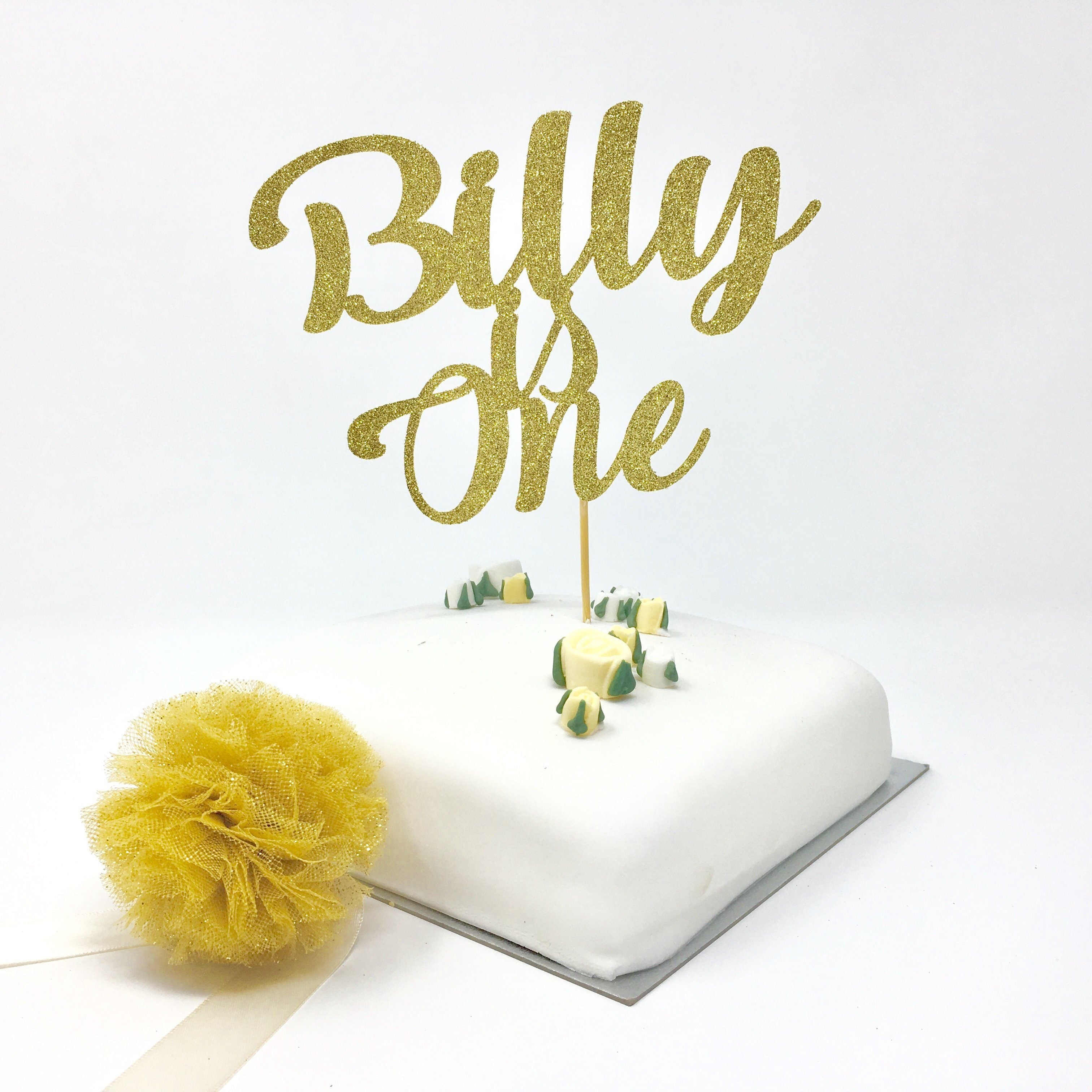 Personalised Is One Cake Topper. First Birthday Decorations