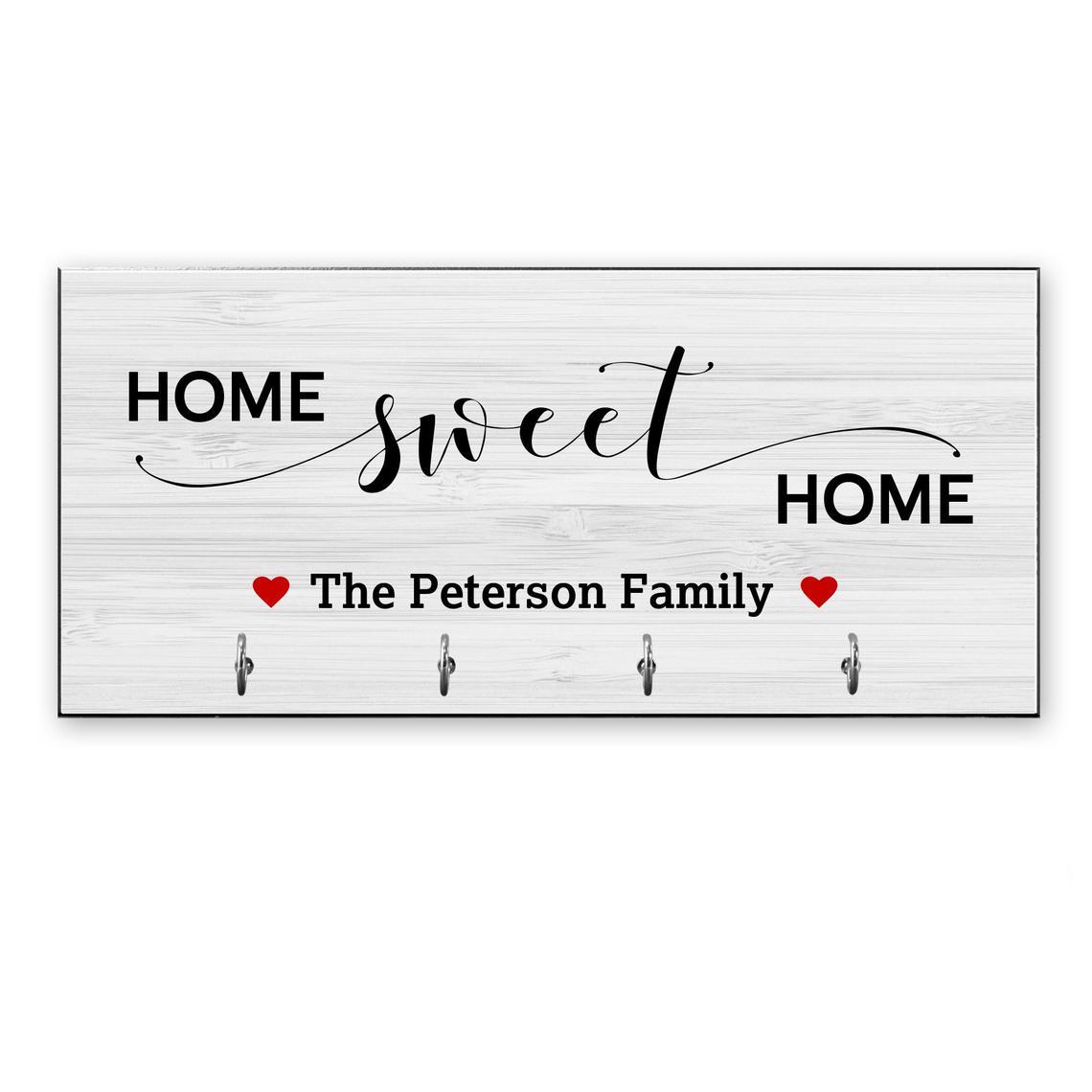 Personalised key ring holder for wall, Personalized housewarming gift