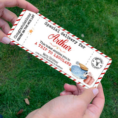 Personalised Kids Christmas Gift METAL CARD, Christmas voucher card, Xmas Token for kids