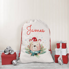Personalised kids Christmas Sack with a name, First Christmas, Gift Santa Sacks