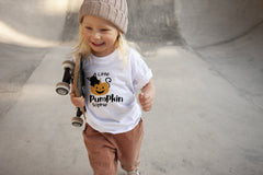 Personalised kids Halloween T-Shirts, Little pumpkin, Boy or girl cute Halloween shirt with name