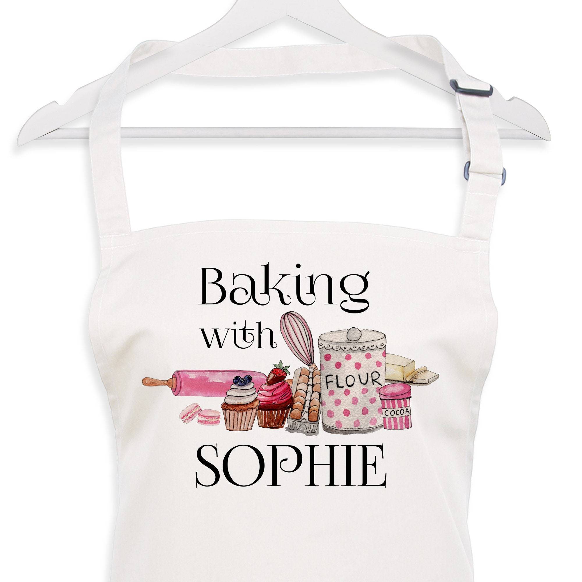 Personalised kitchen apron with name, Christmas Gift for her, Housewarming Gift