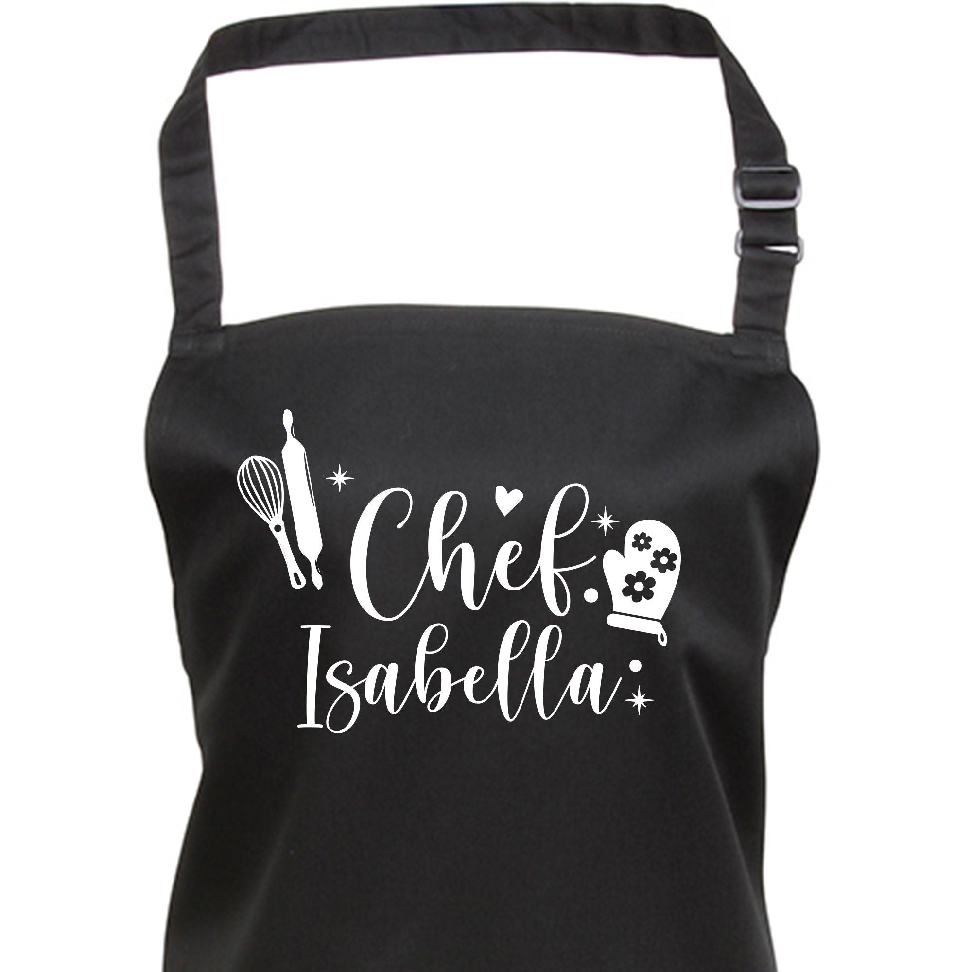 Personalised Kitchen Apron With Name, Christmas Gift For Her, Housewarming Mother'S Day Gift