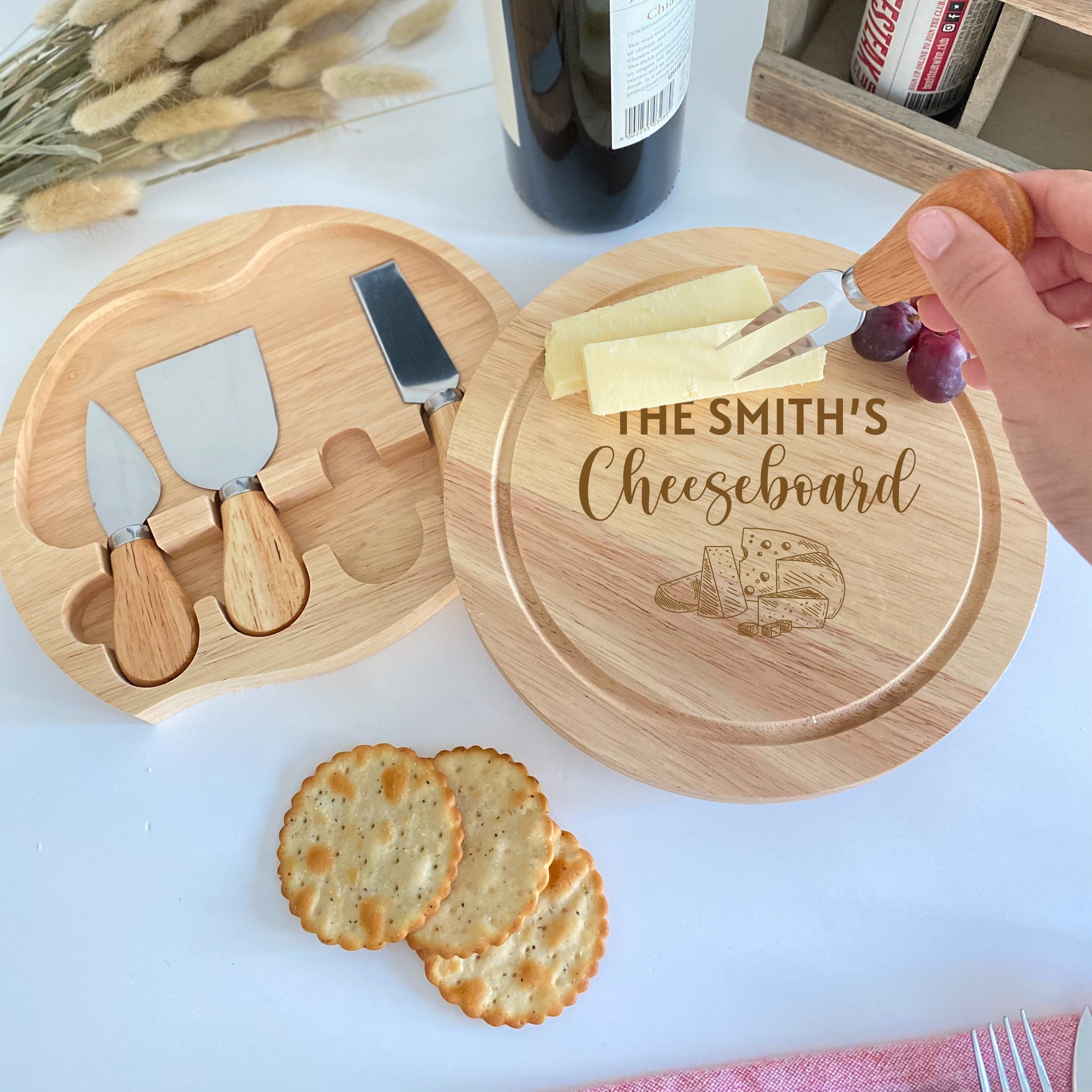Personalised Laser Engraved Cheeseboard, Birthday Christmas Gift For Him Her Daddy Grandad Mum