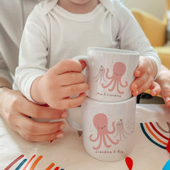 Personalised Matching Family Mug, Funny Mummy and Baby Mini Universe Fruits, Mama and Me Matching gift