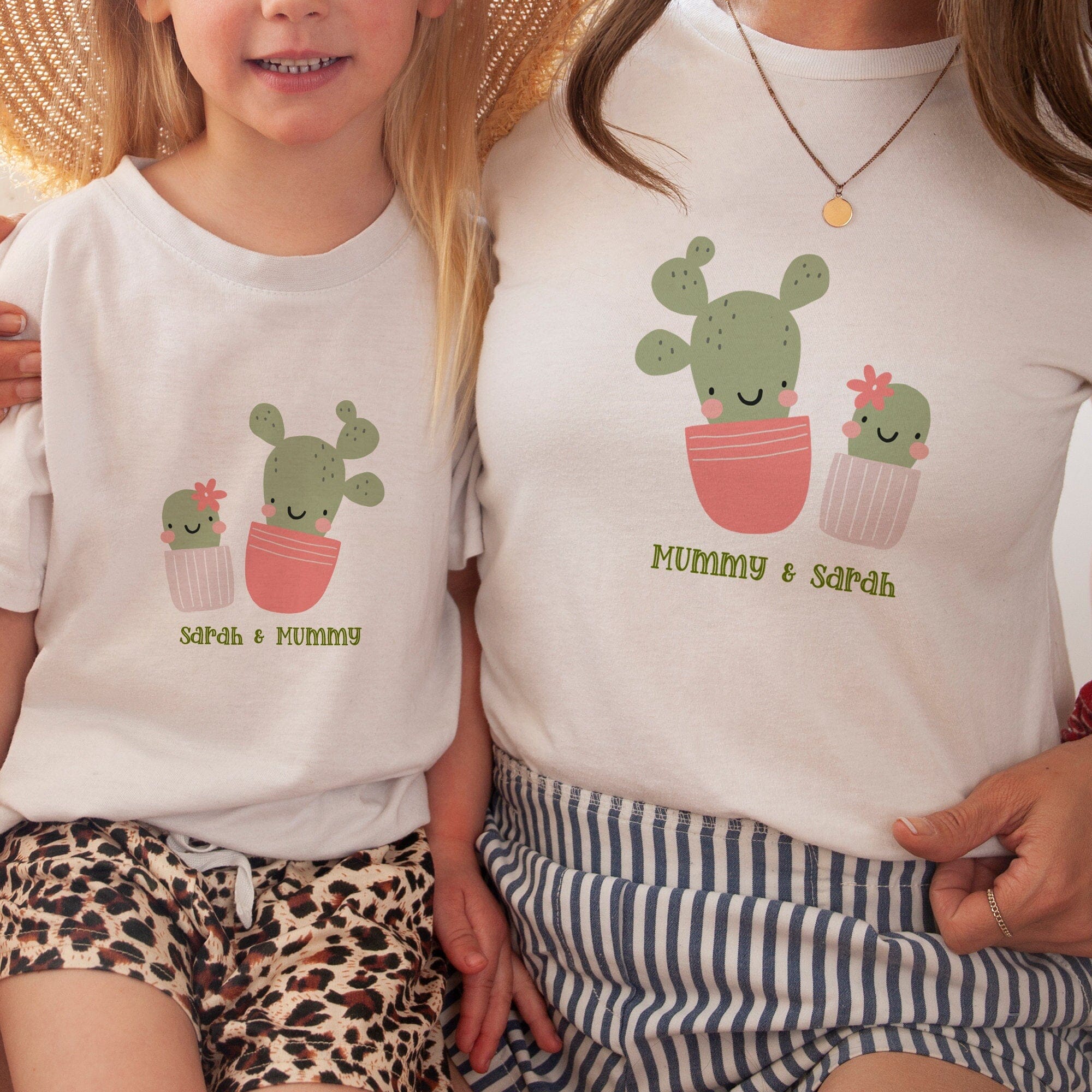 Personalised Matching Family T-shirt, Mama and Me Matching tee, Toddler Children Present