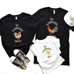 Personalised matching family t-shirt with names, QTY 1, Funny Father's Day, Mother's Day outfit
