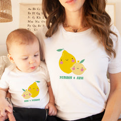 Personalised Matching Family Tshirt, Funny Mummy and Baby Mini Universe Fruits