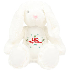 Personalised Merry Christmas soft toy, 1st Xmas gift for kids
